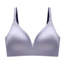 Latex Seamless Underwear Women No Steel Ring Lace Tube Top Gathered Sports Pure Color Bra Breastfeeding Anti-sagging Bra