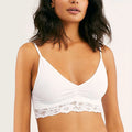 New Women Homewear Thin Bra Seamless Wire Free Ladies Lace Bralette Backless Cotton Sleep Women's Underwear Lace Lingerie