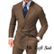 Double Breasted Men's Suit Wide Peak Lapel Wedding Grooms Tuxedos 2 Pieces Business Men Suits