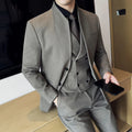 Korean Style Men's Suit Set Slim Fit Business Suit Wool Blazer Two-piece set Elegant Social Formal Men's Clothing 5XL-M