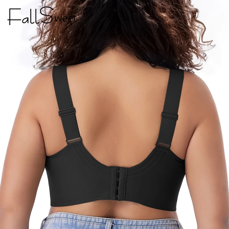 حمالة صدر FallSweet مقاس كبير للنساء، حمالات صدر رافعة للأعلى، حمالة صدر لاسلكية بدون درزات، حمالة صدر مريحة رفيعة، حمالة صدر مثيرة للنساء، مقاس M-6XL 
