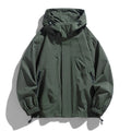 Men Jacket Hooded Windbreaker Trench Coats Oversize 6XL 7XL 8XL Plus Size Waterproof Black Bomber Camping Loose Thin Softshell