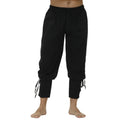 Pirate Pant Viking Costume for Men Renaissance Medieval Pants Drawstring Shorts Halloween Costume Adult Cosplay