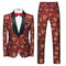 Foreign Trade Men's Suit Set, Spring and Autumn New 803 Host, Emcee, Wedding Groomsman, Jacquard L Two-piece Set