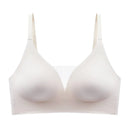 Latex Seamless Underwear Women No Steel Ring Lace Tube Top Gathered Sports Pure Color Bra Breastfeeding Anti-sagging Bra