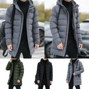 New Male Winter Warm Long Outwear Hooded Thicken Mid-length Hooded For Men Warm Coat Winter Puffer Jacket Fashion Parka Overcoat