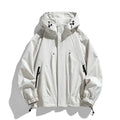 Men Jacket Hooded Windbreaker Trench Coats Oversize 6XL 7XL 8XL Plus Size Waterproof Black Bomber Camping Loose Thin Softshell
