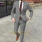 Men's Khaki Suit 2-piece Set - Swallowtail Suit Handsome Wedding Suit Men's British Style Custom Men's Suit Jacket Trousers