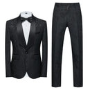 Foreign Trade Men's Suit Set, Spring and Autumn New 803 Host, Emcee, Wedding Groomsman, Jacquard L Two-piece Set