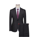 Asian Size Slim Men's Suit Two Piece, Asian Size Jacket and Trousers, Black, Pink, Coffee Colors Available, Blazer with Pants