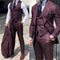 Elegant Wedding Tuxedos Suits 3 Pieces Slim Fit Bridegroom For Men Groomsmen Suit Male Cheap Formal Business (Jacket+Vest+Pants)