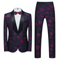 Foreign Trade Men's Suit Set, Spring and Autumn New 803 Host, Emcee, Wedding Groomsman, Jacquard L Two-piece Set