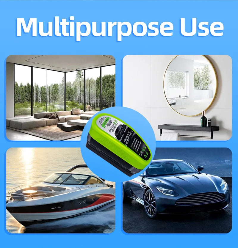 Car Glass Oil Film Remover Brush – Clear View & Easy Cleaning (150ml)