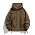 Men Jacket Hooded Windbreaker Trench Coats Oversize 6XL 7XL 8XL Plus Size Waterproof Black Bomber Camping Loose Thin Softshell