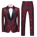 Foreign Trade Men's Suit Set, Spring and Autumn New 803 Host, Emcee, Wedding Groomsman, Jacquard L Two-piece Set