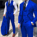 Elegant Wedding Tuxedos Suits 3 Pieces Slim Fit Bridegroom For Men Groomsmen Suit Male Cheap Formal Business (Jacket+Vest+Pants)