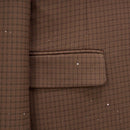 Asian Size Slim Men's Suit Two Piece, Asian Size Jacket and Trousers, Black, Pink, Coffee Colors Available, Blazer with Pants