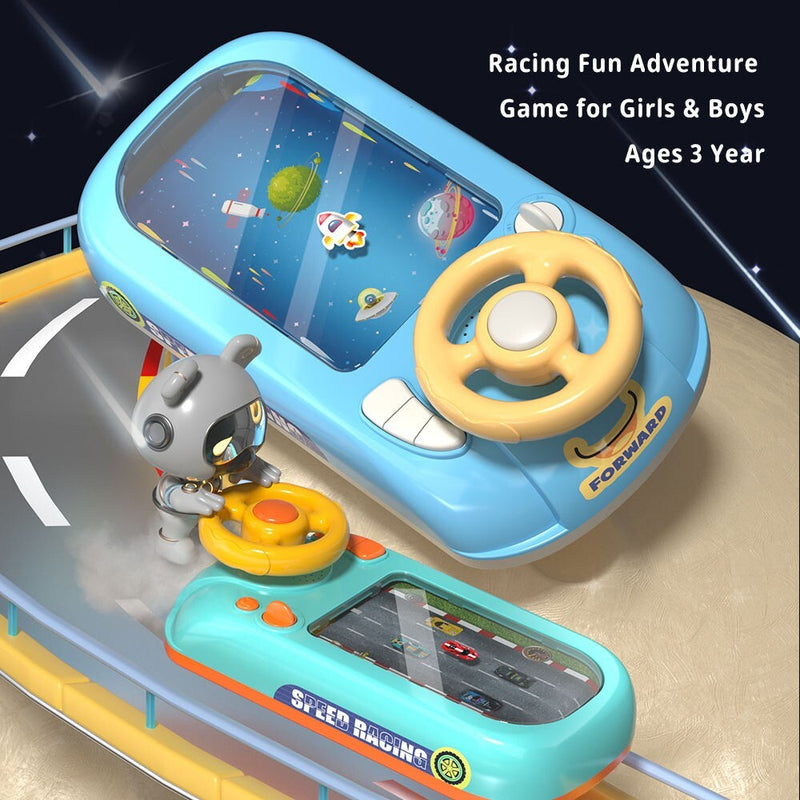 Educational Car Racing Simulation Game – Interactive Steering Wheel Toy for Kids